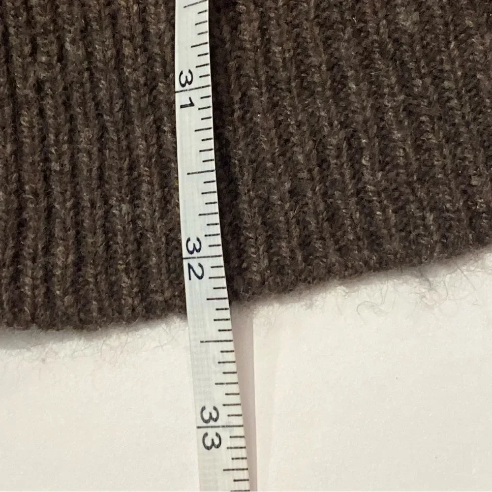 Abercrombie and Fitch Dark Brown Wool/Rabbit Hair Blend Cardigan Women's Size S